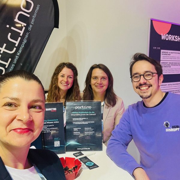 portrino auf der hub:disrupt 2024 – Austausch zu KI im Marketing mit Smart Systems Hub